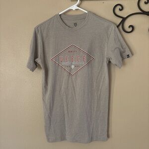 Veece Gray Graphic Tee for Men